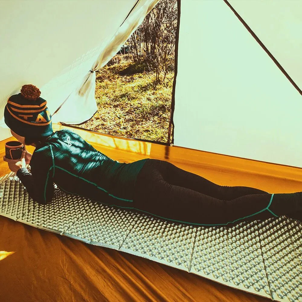 Matelas Camping - PortableCampingMat™ - Jaune - Camping Portable