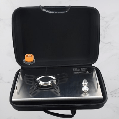 Réchaud à gaz camping - CampGasStove™ - Gris - Mon Camping Plein - air