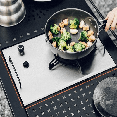 Réchaud à gaz camping - CampGasStove™ - Gris - Mon Camping Plein - air