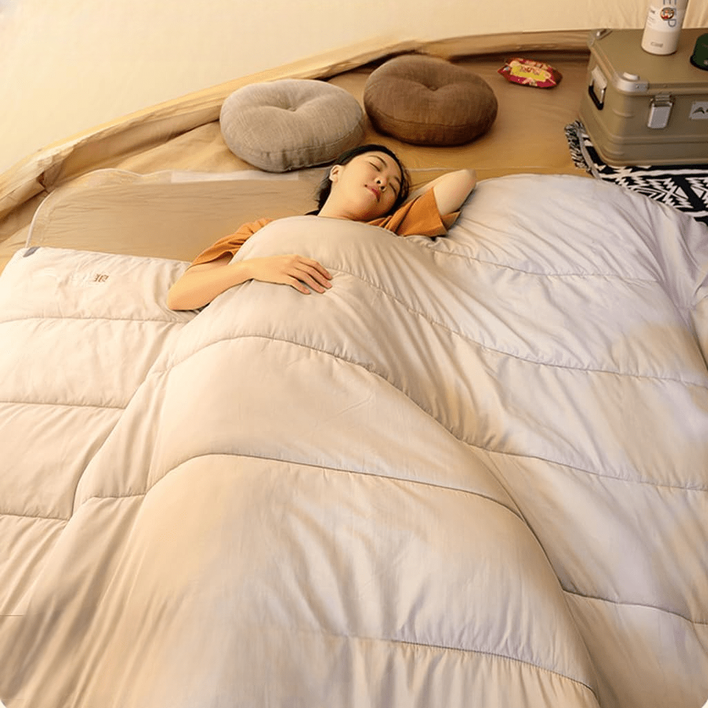 Sac de couchage - HikingSleepingbag™ - Marron Clair - Camping Portable
