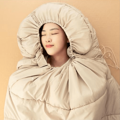 Sac de couchage - HikingSleepingbag™ - Marron Clair - Camping Portable