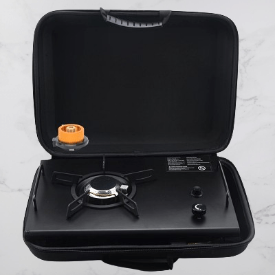 Réchaud à gaz camping - CampGasStove™ - Noir - Mon Camping Plein - air