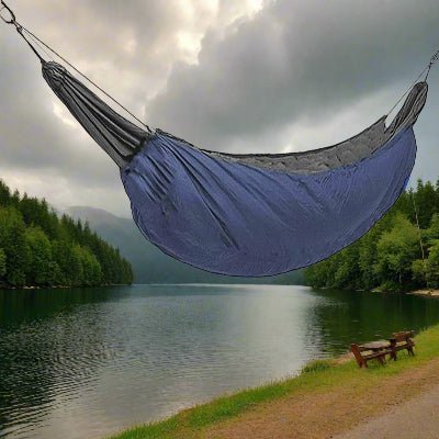 Sac de Couchage - ArcticRest™ - Bleu Nuit - Camping Portable