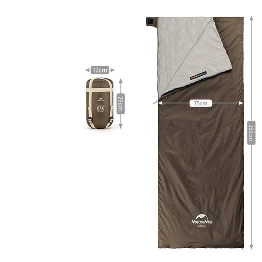 Sac de couchage - CampingSleepingBag™ - Marron - Camping Portable